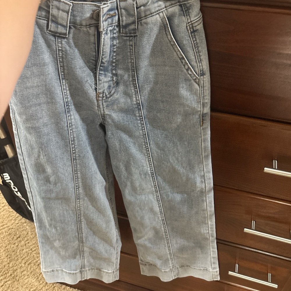 Wide Leg Light Washed High Waisted Jeans